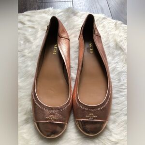 Coach Chelsea Leather Ballet Flats | Size: 8.5